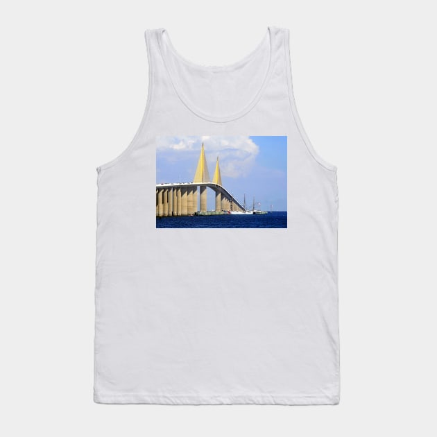 Eagle under the Skyway Tank Top by dltphoto